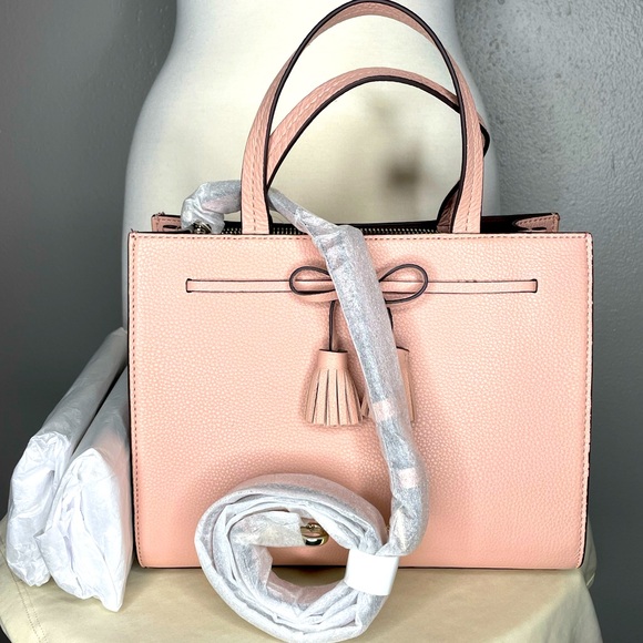 NWT Kate Spade Hayes Pink Leather Rosycheeks Satchel - Picture 3 of 12